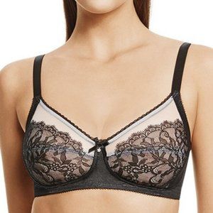 Wacoal Black Retro Chic Wireless Bra- NWT 34C